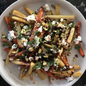 roasted carrots and parsnips